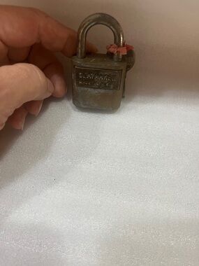 Slaymaker Vintage Brass Padlock with Key